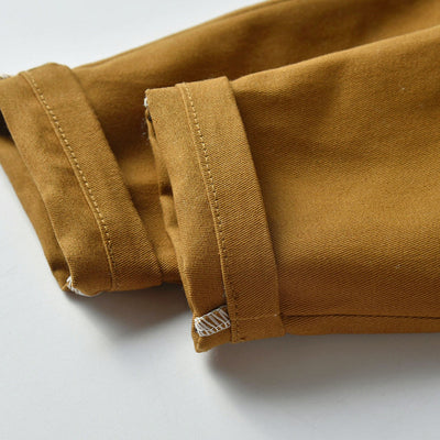 Conjunto Infantil Estilo Coreano: Camisa Cuadriculada de Algodón con Babero Desmontable - Image 4