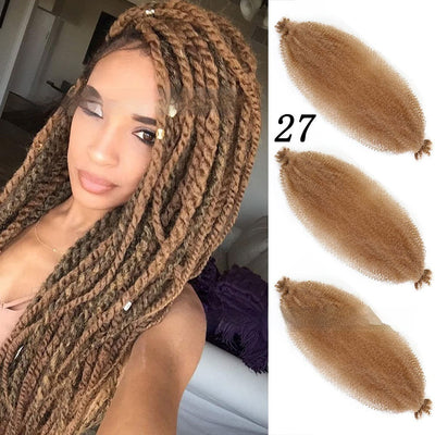 Peluca Crochet Afro Rizado con Cabello Sintético - Trenzas y Dreadlocks - Image 20