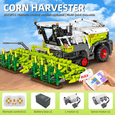 Juego de Bloques Construcción Cosechadora de Maíz para Niños