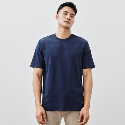Playera Básica de Algodón Pesado para Hombre - Cuello Redondo Clásico - Image 9