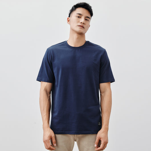 Playera Básica de Algodón Pesado para Hombre - Cuello Redondo Clásico - Image 9