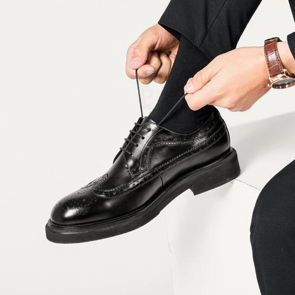Zapatos de Cuero Resistentes para Hombre - Estilo Ejecutivo Versátil