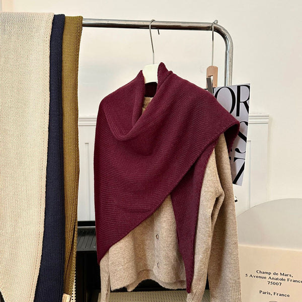 Pashmina Clásica de Color Sólido - Accesorio Versátil y Elegante