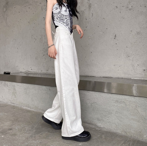 Jeans de Talle Alto Rectos y Anchos para el Día a Día