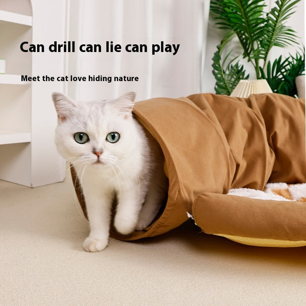 Nido Cálido para Gatos - Cama de Seguridad y Juguete
