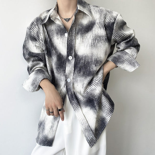 Camisa Suelta con Contraste - Estilo Relajado para Hombre - Image 3