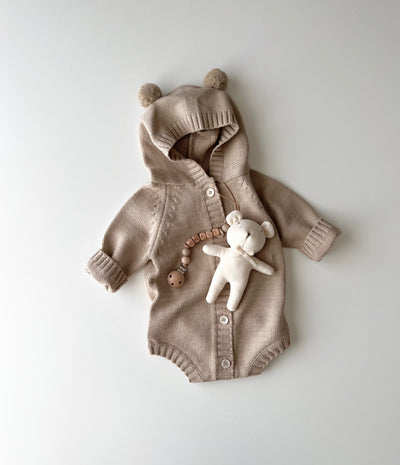 Suéter Tejido Infantil Forma Osito - Enterizo Acogedor para Bebés - Image 6