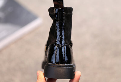 Botas de Algodón para Niñas con Detalles de Cuero Sintético y Terciopelo - Image 21
