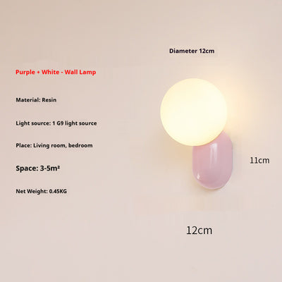 Lámpara Nocturna de Pared Estilo Clásico Crema - Image 6