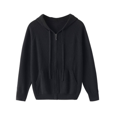 Cardigan Hoodie de Cachemira Tejida con Cierre - Hombre - Image 9