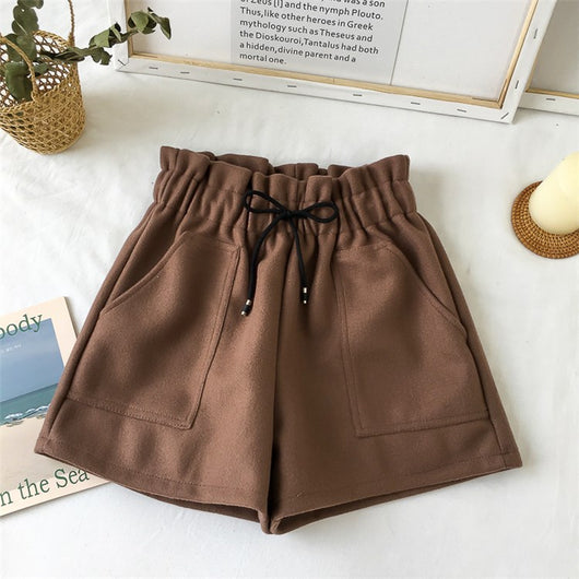 Shorts Tipo Falda Cintura Alta Pierna Ancha Estilo A-Line - Image 12