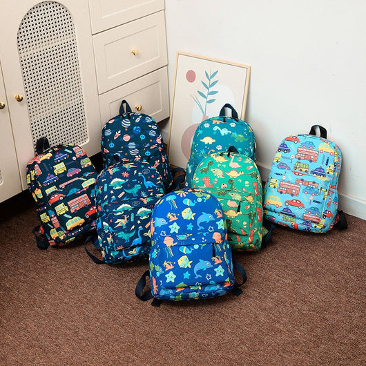 Mochila Escolar Infantil con Impresión 3D de Dibujos Animados