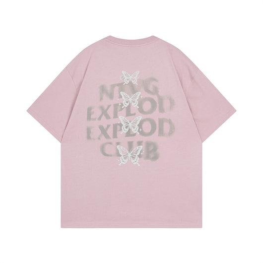 Camiseta Estampado Mariposas Unisex de Manga Corta - Image 7