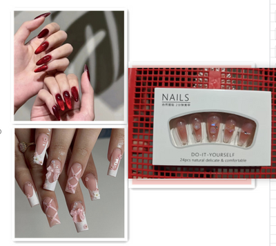 Parches de Uñas Ojo de Gato Rojo Intenso - Image 7