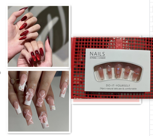Parches de Uñas Ojo de Gato Rojo Intenso - Image 7