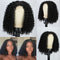 Peluca Afro Rizada Corta con Encaje Frontal