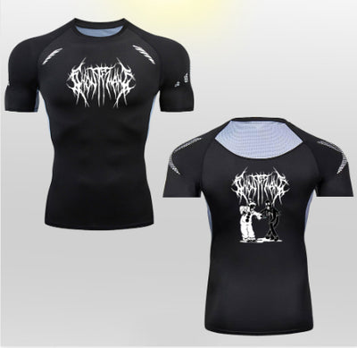 Playera Deportiva Elástica con Estampado 2D de Secado Rápido para Hombre - Image 9