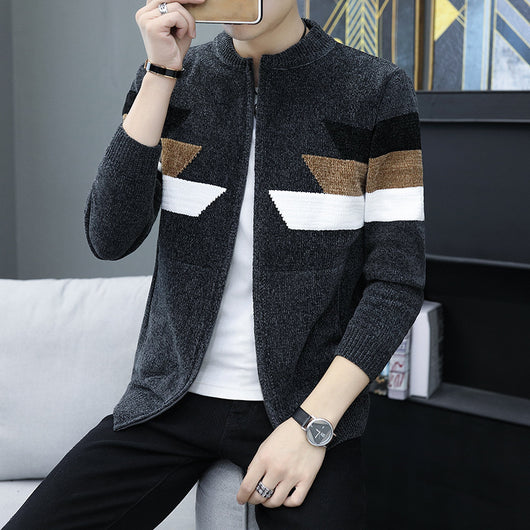 Suéter Hoodie Tejido Coreano Slim Fit para Hombre - Image 6