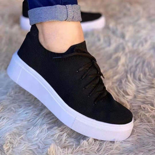 Tenis Casuales con Malla Transpirable y Cordones Deportivos