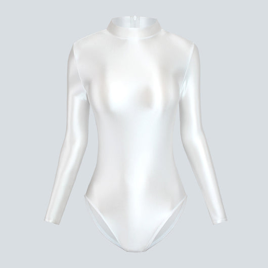 Traje de Baño Ajustado Brillante de Corte Alto - Image 4