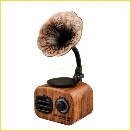 Parlante Inalámbrico Retro Portátil con Subwoofer Mini