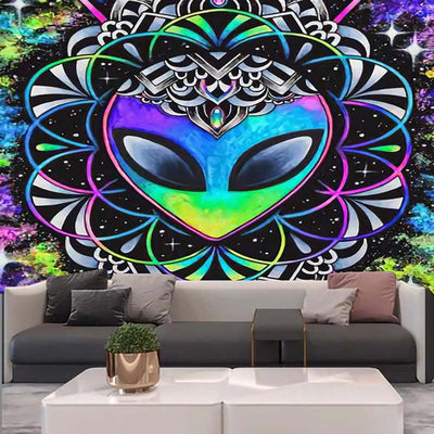 Tapiz Decorativo con Estampado Alien - Tela de Fondo para Pared - Image 40