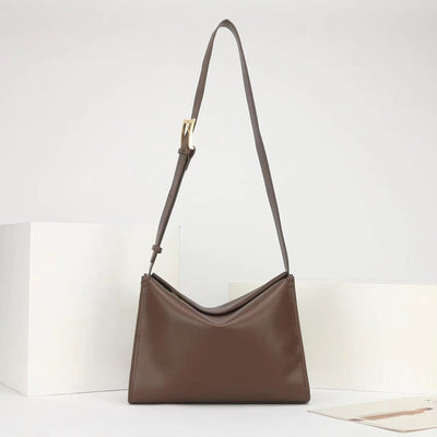 Bolso Cuadrado de Cuero Genuino para Mujer - Diseño Minimalista con Bandolera - Image 6