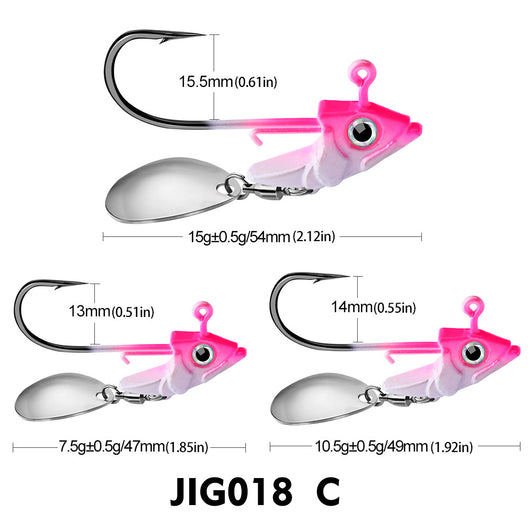 Anzuelo Jig con Contrapeso para Pesca de Fondo - Accesorios de Pesca - Image 7