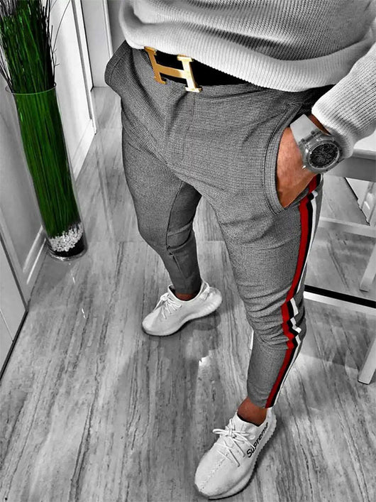 Pantalones Casuales de Cuadros para Hombre - Image 13