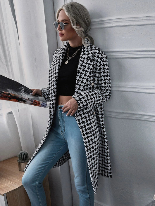Abrigo Cuadros Clásico Doble Botonadura - Estilo Casual Invierno - Image 8