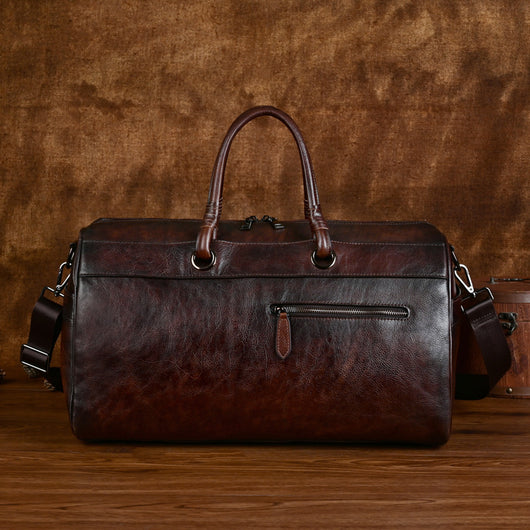 Bolsa de Cuero Premium Hecha a Mano Estilo Retro Gran Capacidad - Image 3