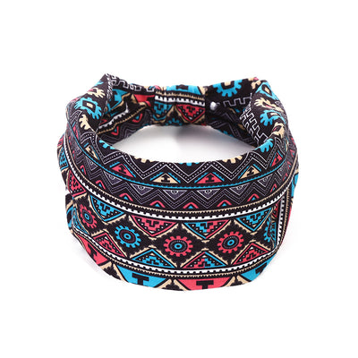 Banda Elástica Estampado Africano para Cabello - Diadema Deportiva Ancha Mujer Yoga - Image 17