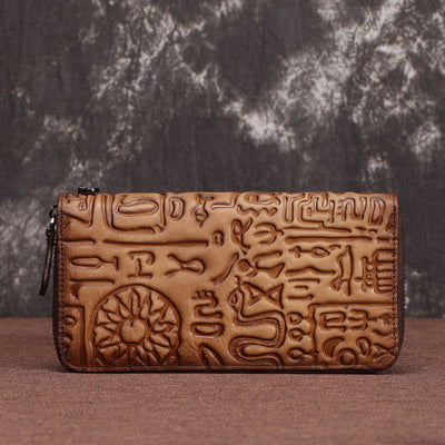 Cartera Clutch Oracle de Cuero Vintage para Mujer - Image 10