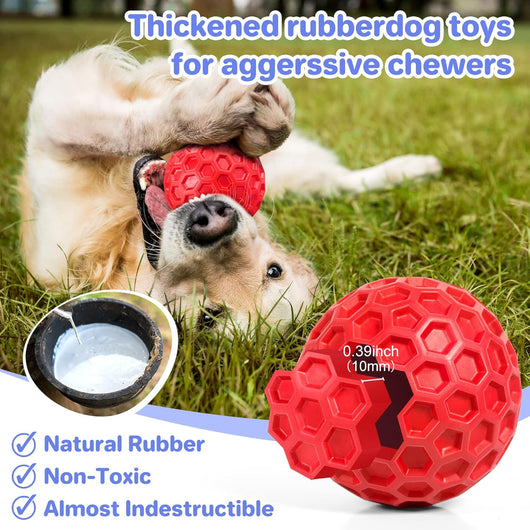 Pelota Masticable Indestructible para Perros Grandes - Juguete Interactivo Antiansied con Sonido - Image 11