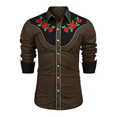 Camisa Suelta Estampada Estilo Western Americano - Image 10
