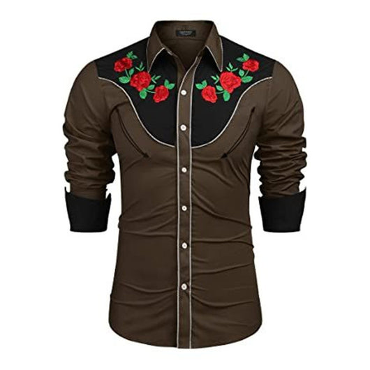 Camisa Suelta Estampada Estilo Western Americano - Image 10