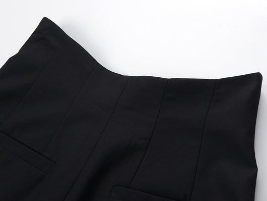 Shorts Talle Alto Slim con Detalles de Moños Brillantes - Image 11