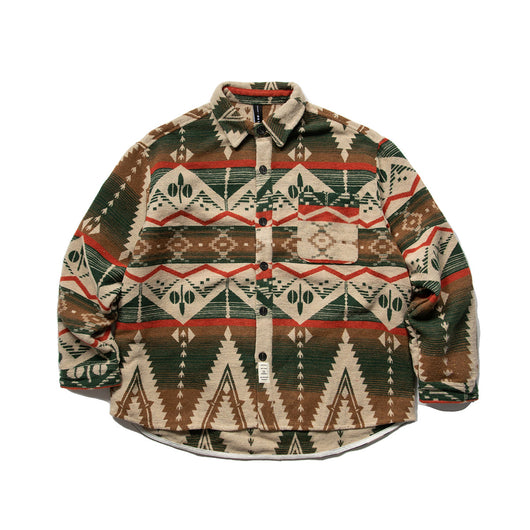 Camisa de Lana Estilo Retro Étnico Japonés - Image 6