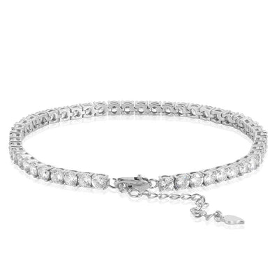 Pulsera Tobillera de Circones Tennis 4mm - Diseño Minimalista y Ajustable - Image 9