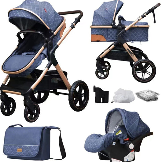 Carrito Multifuncional Plegable para Bebé - Ligero y Versátil - Image 2