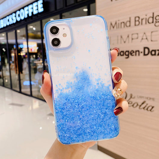Funda Degradado Glitter Cielo Estrellado - Carcasa Flexible Epoxi - Image 5