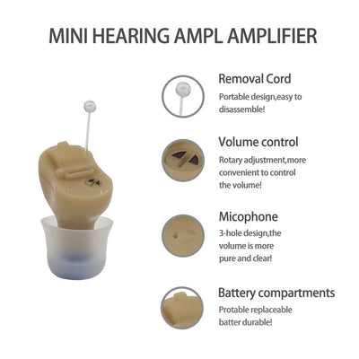 Audífono Invisible Inalámbrico Q10 - Amplificador de Sonido Mini Ajustable - Image 14