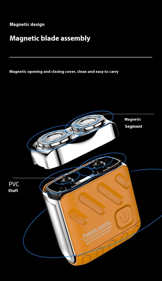 Afeitadora Eléctrica Portátil Dual Ring con Cabezal Magnético Flotante - Image 16