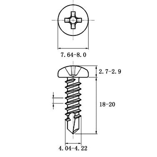Tornillos de Acero Inoxidable con Espiga Helicoidal y Ranura Phillips - Image 12