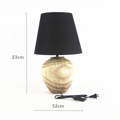 Lámpara de Mesa Artesanal de Madera | Diseño Sereno y Minimalista - Image 7