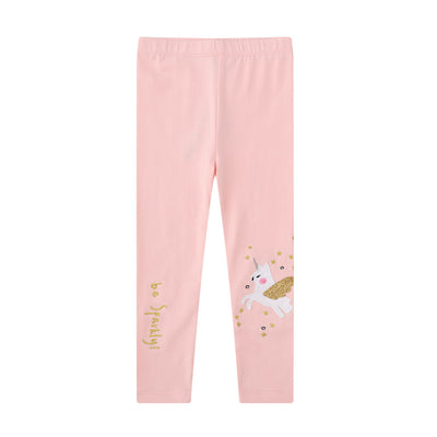 Leggings Infantiles Europeos con Bordado - Ajuste Slim para Niñas