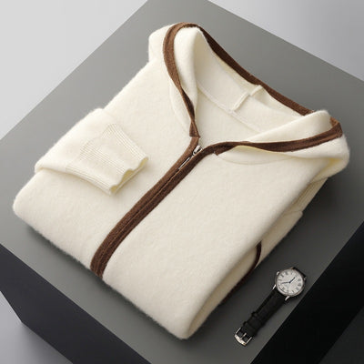 Cardigan de Cachemira con Cierre de Cremallera y Capucha - Image 6