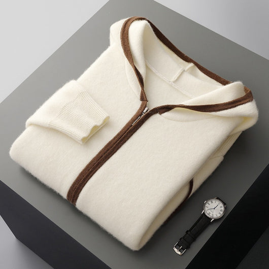 Cardigan de Cachemira con Cierre de Cremallera y Capucha - Image 6