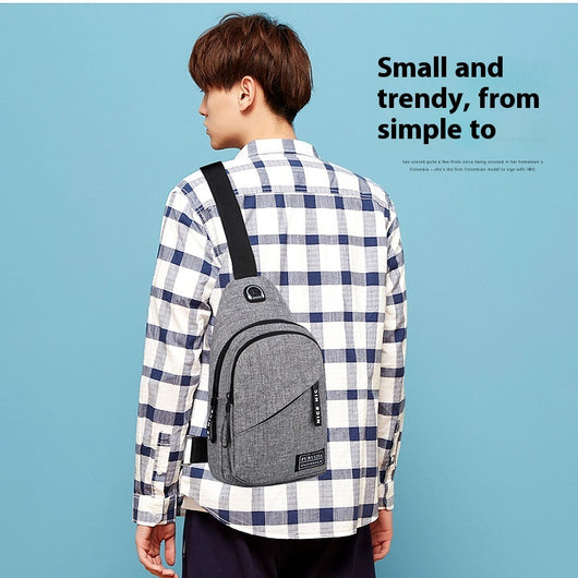 Bolsa Mensajera Estilo Coreano para Hombre - Tela Oxford Casual - Image 11