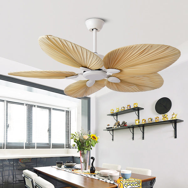 Ventilador de Techo Kwai Leaf Light con Diseño Tradicional